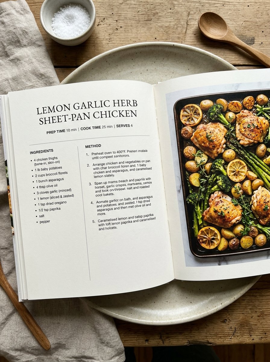 One-Pan Lemon Garlic Butter Salmon with Crisp Asparagus